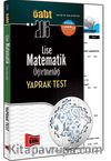 2016 ÖABT Lise Matematik Öğretmenliği Yaprak Test 