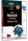 2016 ÖABT İlköğretim Matematik Öğretmenliği Yaprak Test 