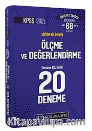 2021 KPSS Eğitim Bilimleri Ölçme ve Değerlendirme Tamamı Çözümlü 20 Deneme