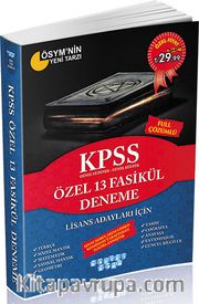 2016 KPSS Genel Yetenek Genel Kültür Lisans Adaylarına Özel Tamamı Çözümlü 13 Fasikül Deneme