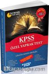 2016 KPSS Genel Yetenek Genel Kültür Özel YaprakTest Lisans Adayları İçin