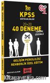 2021 KPSS Eğitim Bilimleri Gelişim Psikolojisi, Rehberlik Özel Eğitim Tamamı Çözümlü 40 Deneme