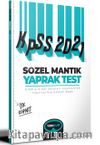 2021 KPSS Sözel Mantık Çek Kopart Yaprak Test