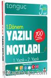 5. Sınıf Yazılı Notları 1. Dönem 1 ve 2. Yazılı