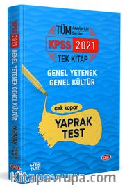 2021 KPSS Genel Yetenek Genel Kültür Tek Kitap Yaprak Test