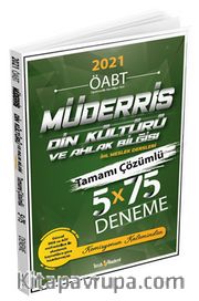 2021 ÖABT Tamamı Çözümlü Din Kültürü ve Ahlak Bilgisi 5x75 Deneme 