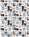 2021 Haftalık Ajanda Fat Cats (3086)