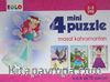4 Mini Puzzle Masal Kahramanları (2-3 Yaş)