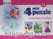 4 Mini Puzzle Masal Kahramanları (2-3 Yaş)