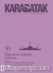 Karabatak İki Aylık Edebiyat ve Sanat Dergisi Sayı:53 Kasım-Aralık 2020