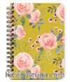 Green Floral Undated Planner