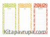 Papatya 3’lü Bloknot Seti (To-Do List, Shopping List - Notes)