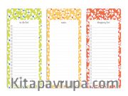 Papatya 3’lü Bloknot Seti (To-Do List, Shopping List - Notes)