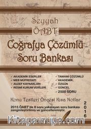 2016 KPSS ÖABT Seyyah Coğrafya Çözümlü Soru Bankası