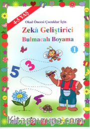 4-5 Yaş Zeka Geştirici Bulmacalı Boyama 1