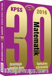 2016 KPSS Matematik Tamamı Çözümlü 30 Deneme