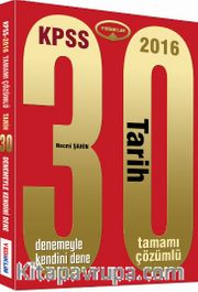 2016 KPSS Tarih Tamamı Çözümlü 30 Deneme