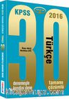 2016 KPSS Türkçe Tamamı Çözümlü 30 Deneme