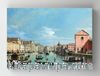 Full Frame Rulo Kanvas - Bernardo Bellotto - Venice- The Grand Canal facing Santa Croce (FF-KT017)