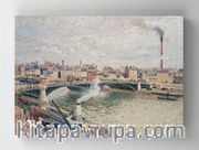 Full Frame Rulo Kanvas - Camille Pissarro - Morning, An Overcast Day, Rouen (FF-KT012)