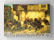 Full Frame Rulo Kanvas - Alexandre-Gabriel Decamps - The Turkish Patrol (FF-KT010)