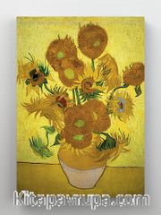 Full Frame Rulo Kanvas - Vincent Van Gogh - Sunflowers (FF-KT007)