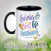 Porselen Kupa - Friends - Best Life (BK-FR305) Lisanslı Ürün