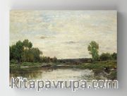 Full Frame Rulo Kanvas - Charles-François Daubigny - View on the Oise (FF-KT026)