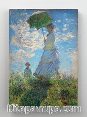 Full Frame Rulo Kanvas - Claude Monet - Woman with a Parasol (1875) Madame Monet and Her Son (FF-KT036)