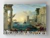 Full Frame Rulo Kanvas - Claude Lorrain - Seaport With The Embarkation Of The Queen Of Sheba (FF-KT030)