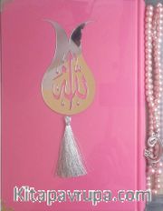Hediyelik Kur'an-ı Kerim ve İnci Tesbih Orta Boy (Pembe)