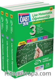 2016 ÖABT Matematik Öğretmenliği Modüler Set (3 Kitap) (Lise-İlköğretim) 
