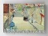 Full Frame Rulo Kanvas - Edouard Manet - The Rue Mosnier with Flags 1878 (FF-KT052)