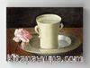 Full Frame Rulo Kanvas - Francisco de Zurbarán - A Cup of Water and a Rose (FF-KT063)