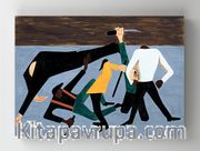 Full Frame Rulo Kanvas - Jacob Lawrence One of the Largest Race Riots Occurred in East St. Louis (FF-KT088)
