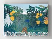 Full Frame Rulo Kanvas - Henri Rousseau - The Repast of the Lion (FF-KT080)