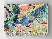 Full Frame Rulo Kanvas - Henri Matisse - Landscape at Collioure (FF-KT078)