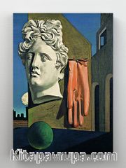 Full Frame Rulo Kanvas - Giorgio de Chirico - The Song of Love (FF-KT072)