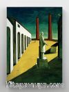 Full Frame Rulo Kanvas - Giorgio de Chirico - The Enigma of a Day (FF-KT069)