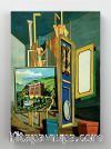 Full Frame Rulo Kanvas - Giorgio de Chirico - Great Metaphysical Interior (FF-KT067)