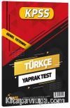 2021 KPSS Türkçe Yaprak Test