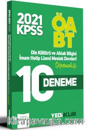 2021 ÖABT Din Kültürü ve Ahlak Bilgisi İmam Hatip Lisesi Meslek Dersleri Öğretmenliği Tamamı Çözümlü 10 Deneme
