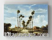 Full Frame Rulo Kanvas - Meindert Hobbema - The Avenue at Middelharnis (FF-KT111)
