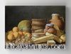 Full Frame Rulo Kanvas - Luis Meléndez - Still Life with Oranges and Walnuts (FF-KT108)
