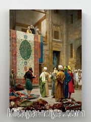 Full Frame Rulo Kanvas - Jean Léon Gérôme - The Carpet Merchant (FF-KT168)