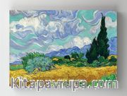 Full Frame Rulo Kanvas - Vincent Van Gogh - Wheat Field with Cypresses (FF-KT165)