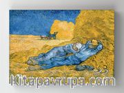 Full Frame Rulo Kanvas - Vincent van Gogh - Resting after Work (after Millet), 1889 (FF-KT161)