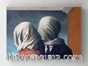 Full Frame Rulo Kanvas - René Magritte -The Lovers (FF-KT147)