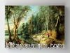Full Frame Rulo Kanvas - Peter Paul Rubens - A Shepherd With His Flock in a Woody Landscape (FF-KT134)