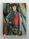 Full Frame Rulo Kanvas - Paul Cézanne - Le Garçon Au Gilet Rouge, Par (FF-KT133)